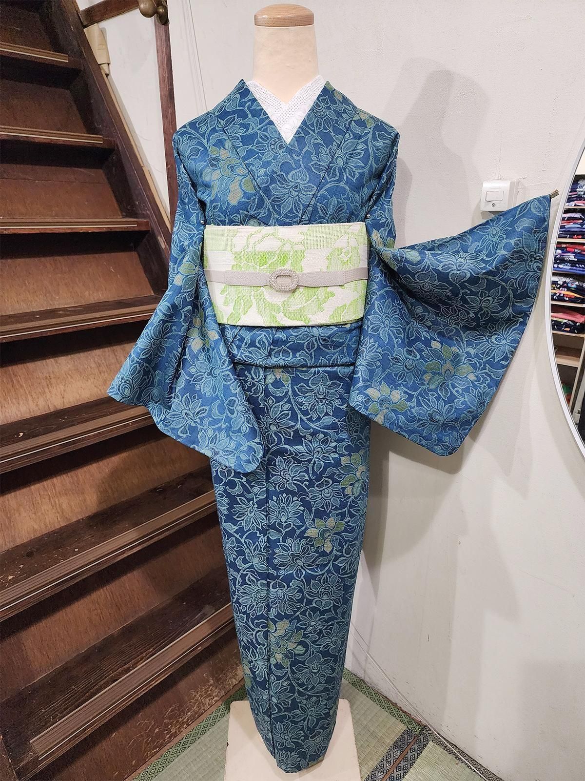 アンティーク帯　アンティーク着物 アンティーク名古屋帯 古代風エジプト柄-Akarie