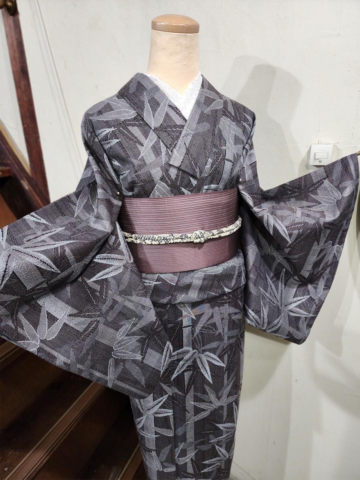 正絹　訪問着　竹林　ダイナミック 訪問着 | 竹林呉服店