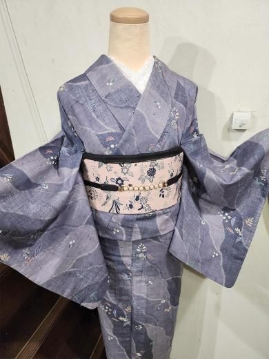 D388 夏着物　訪問着　藤の花　絽　正絹　未使用極美品 楽天市場】【新品】 訪問着 着物 正絹 袷 吉乃一廉 フォーマル