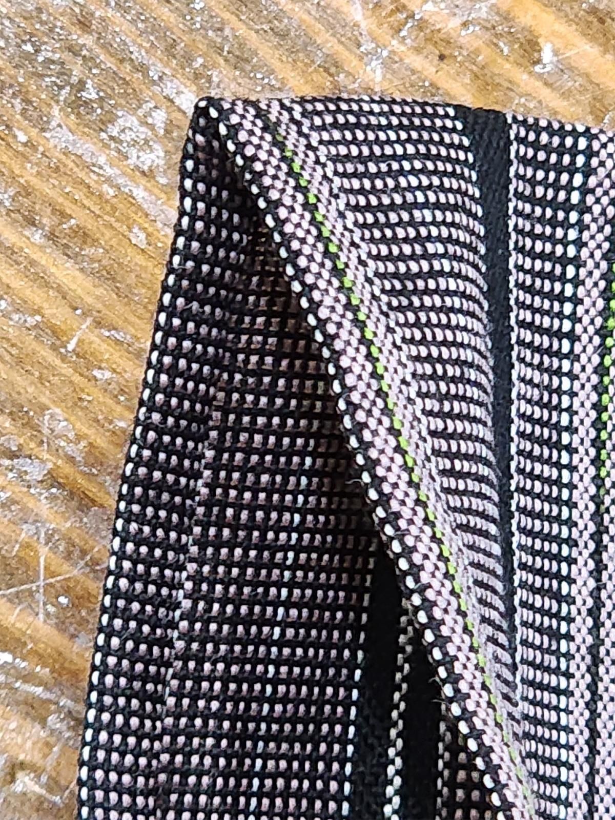 サマーセール 8月31日まで ベージュ系ニュアンスカラー 格子柄 紬 墨紫