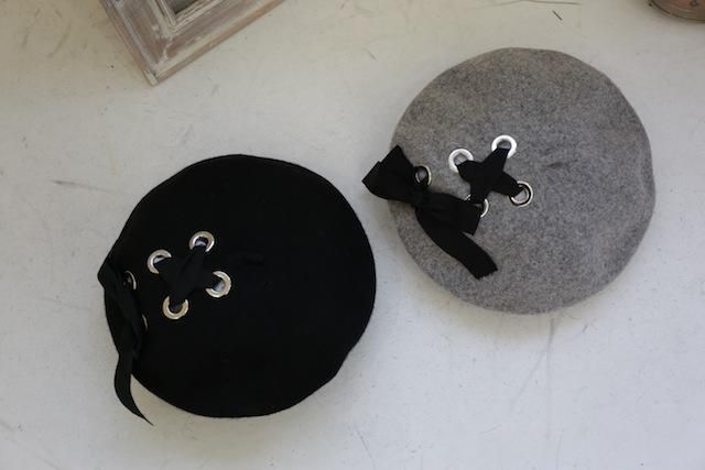 リボン付きベレー帽2色 Fleur Accesories Shop リボン付きベレー帽2色 Fleur Accesories Shop