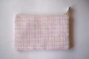Tweed pouch mix pink