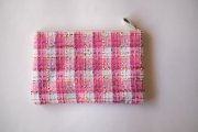 Italy Tweed pouch pink