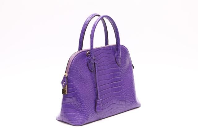 クロコ風バッグ （パープル） - Fleur accesories shop