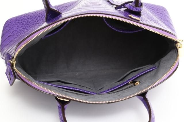 クロコ風バッグ （パープル） - Fleur accesories shop