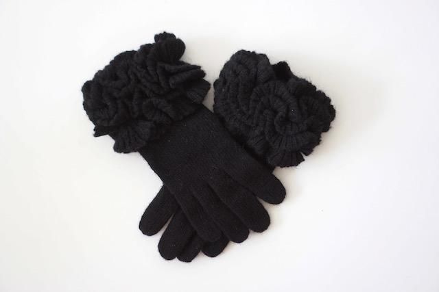 フリル手袋ブラック Fleur Accesories Shop フリル手袋ブラック Fleur Accesories Shop