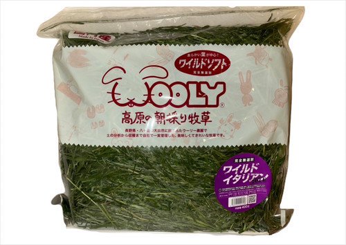 高原の朝採り牧草　ワイルドイタリアン　400g 2024　1ケース8袋入り販売 - うさぎ専門店 Rabbit Wish