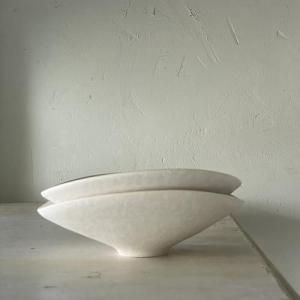 陶芸作家　大沼道行　黒ドット鉢 M 2個セット 陶芸作家 大沼道行さんの黒ドット鉢 M 2個セット。