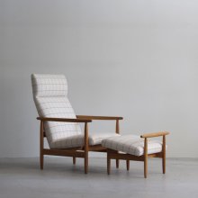 <img class='new_mark_img1' src='https://img.shop-pro.jp/img/new/icons47.gif' style='border:none;display:inline;margin:0px;padding:0px;width:auto;' />Vintage High back Easy chair  Foot stool /  Ejvind A.Johansson, J65 FDB M&oslashbler