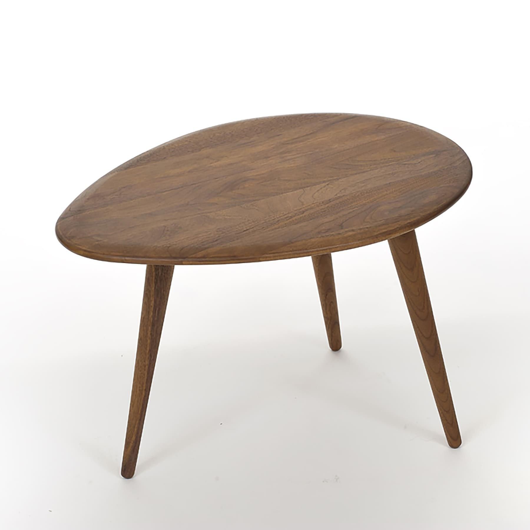 Egg shape coffee  table｜コーヒーテーブル（ウォルナット）｜東京・目黒通りのオリジナルデザイン家具karf（カーフ）オンラインショップ