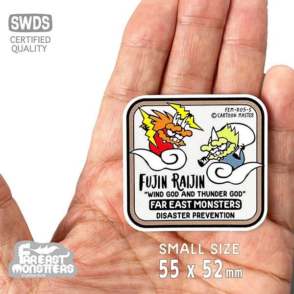 FAR EAST MONSTERS ステッカー/[FUJIN RAIJIN 風神 雷神] FEM
