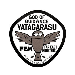 FAR EAST MONSTERS ステッカー/ [YATAGARASU 八咫烏] FEM-R07B/ CARTOON MASTERデザイン