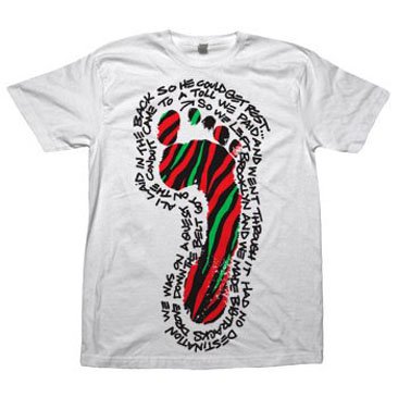 MERCH DIRECT / A Tribe Called Quest - Lyrics Foot (T-Shits/White)