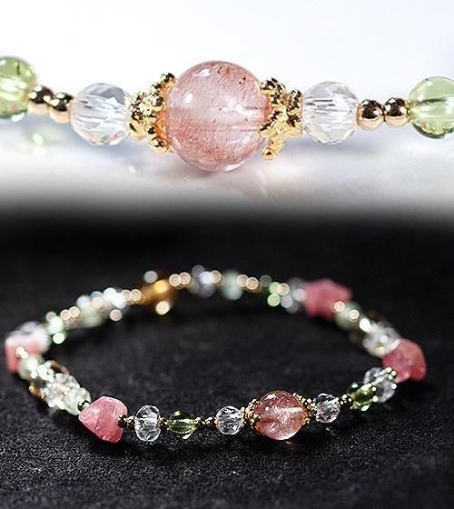 愛と出会いを引き寄せる光【ストロベリークォーツ＆インカローズ