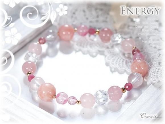 ピンクオパール＆ローズクォーツ3種類【女性の美と愛を高める光