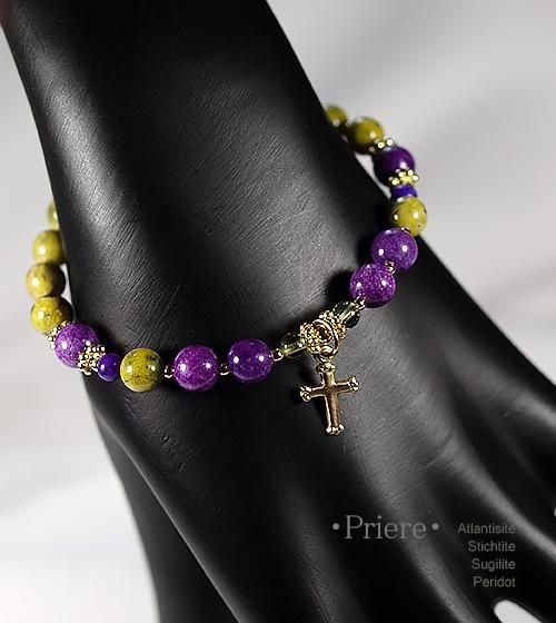 アトランティサイト＆スティヒタイト【調和と癒し・叡智】十字架