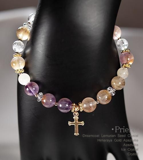 底値！希少　ドリームコートレムリアン　ブレスレット　大珠15〜15.5センチ ドリームコートレムリアンシードクリスタル - 吉祥寺の天然石の