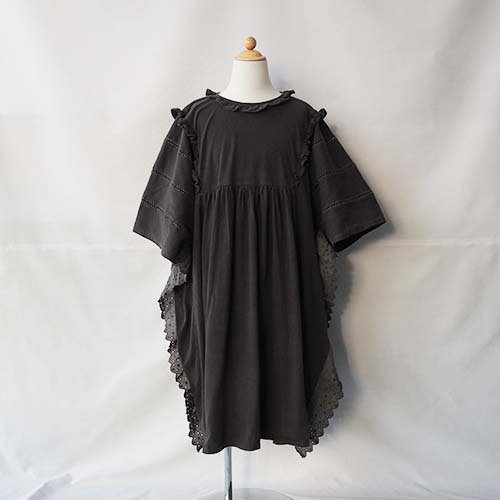 <img class='new_mark_img1' src='https://img.shop-pro.jp/img/new/icons20.gif' style='border:none;display:inline;margin:0px;padding:0px;width:auto;' />fairy lace dress  black  S-L(90-140)folk made եᥤ