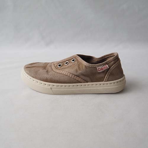 デッキシューズ beige CREP 25-28(15-17cm) cienta シエンタ - こども