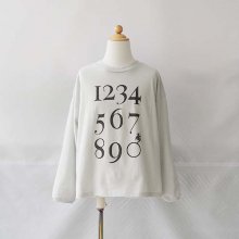 <img class='new_mark_img1' src='https://img.shop-pro.jp/img/new/icons16.gif' style='border:none;display:inline;margin:0px;padding:0px;width:auto;' />Numbering pixie Long sleeve Tee    ash white 80-130  eLfinFolk エルフィンフォルク