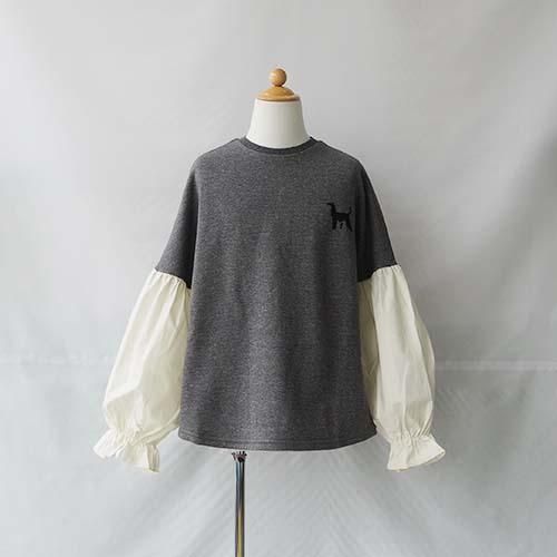 switch pullover top gray S-L(90-140) folk made フォークメイド - 人気ブランドの子供服通販「ことり」katvigBleu Horizon等の人気ブランドを取り扱い