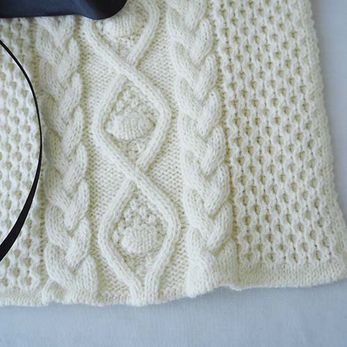 ALAN KNIT DETACHABLE COLLAR WOMEN/F IVORY FRANKY GROW フランキーグロウ -  こどもふくと雑貨のセレクトショップ「ことり・ことり雑貨」