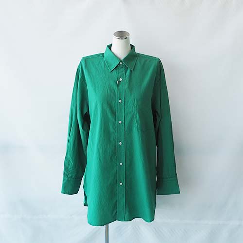 <img class='new_mark_img1' src='https://img.shop-pro.jp/img/new/icons7.gif' style='border:none;display:inline;margin:0px;padding:0px;width:auto;' />Ly/Co COLOR　SHIRT  GREEN   2(155-165)　Arch&LINE(アーチ＆ライン）