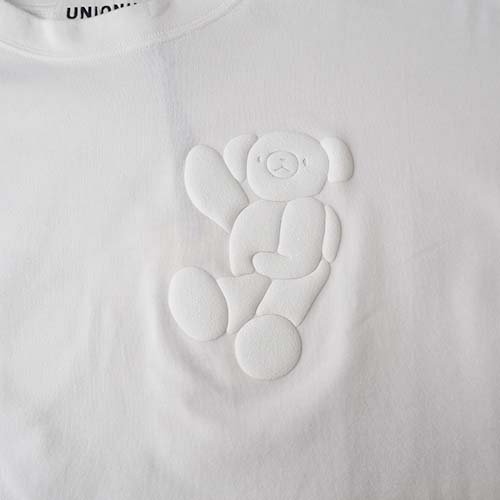 teddybear long sleeved tee white S- M(155-165) UNIONINI ユニオニー 