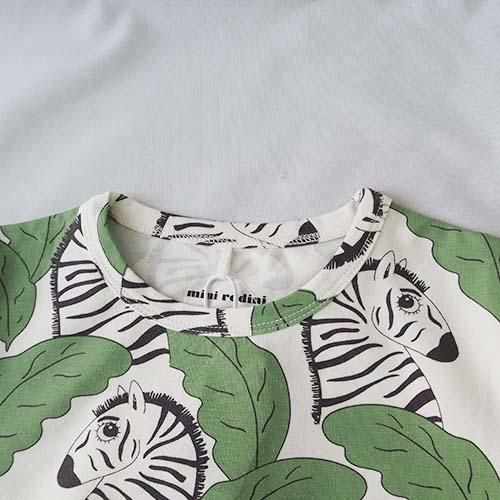 Zebras aop ss tee 80-134 mini rodini ミニロディーニ - こどもふくと 