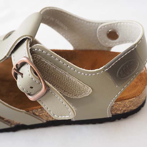 Turtle sandal グレージュ 15-18cm PEEP ZOOM ピープズーム - こども