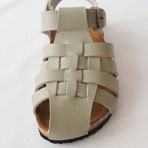 Turtle sandal グレージュ 15-18cm PEEP ZOOM ピープズーム - こども