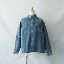 <img class='new_mark_img1' src='https://img.shop-pro.jp/img/new/icons16.gif' style='border:none;display:inline;margin:0px;padding:0px;width:auto;' />OG LIGHT DENIM B/D SHIRT  ǥߥ롡L-XL(125-145)Arch&LINE(饤