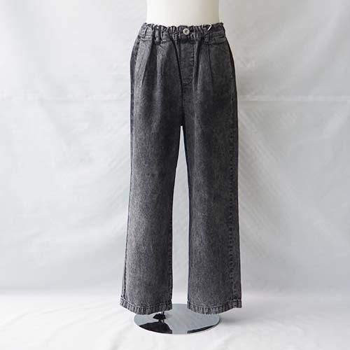 OG DENIM CREW PANTS ブラックワンウォッシュ M-XL(115-145) Arch&LINE 