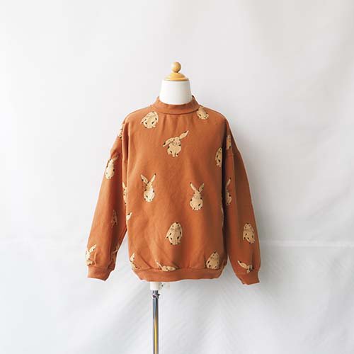 <img class='new_mark_img1' src='https://img.shop-pro.jp/img/new/icons16.gif' style='border:none;display:inline;margin:0px;padding:0px;width:auto;' />Sweat shirt RABBITS 　CARAMEL　1Y-11Y  lotie kids