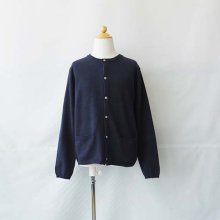 <img class='new_mark_img1' src='https://img.shop-pro.jp/img/new/icons16.gif' style='border:none;display:inline;margin:0px;padding:0px;width:auto;' />12G COTTON KNIT C/N CARDIGAN  NAVYXS-XL(85-145)Arch&LINE(饤