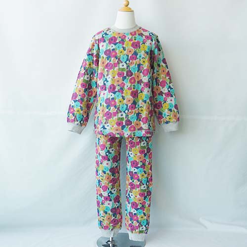 Girl's ニットキルトパジャマ RP 80-140 Ocean&Ground オーシャン