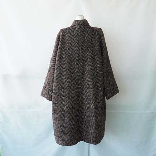 ツイードcoat BROWN marble SUDマーブルシュッド - こどもふくと雑貨のセレクトショップ「ことり・ことり雑貨」