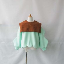<img class='new_mark_img1' src='https://img.shop-pro.jp/img/new/icons16.gif' style='border:none;display:inline;margin:0px;padding:0px;width:auto;' />BOA SAILOR COLLAR SCALLOP HEM PULLOVER MINT   M-L3-8Сˡ FRANKY GROW