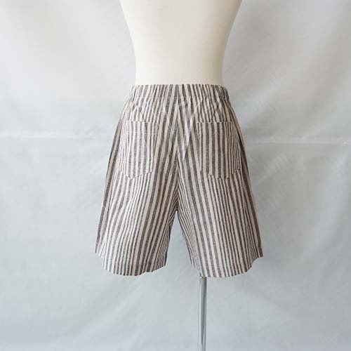 pajama stripe shorts black 120-130 eLfinFolk エルフィンフォルク