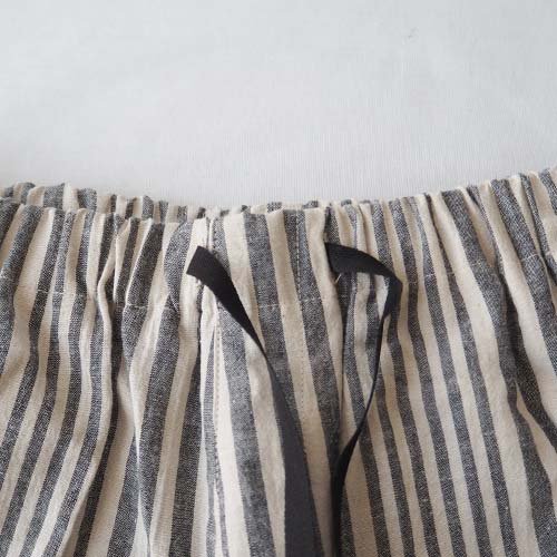 pajama stripe shorts black 120-130 eLfinFolk エルフィンフォルク