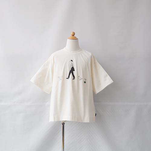 <img class='new_mark_img1' src='https://img.shop-pro.jp/img/new/icons7.gif' style='border:none;display:inline;margin:0px;padding:0px;width:auto;' />OG COTTON WALK DAYS  TEE 　WHITE　XS-XL(85-145)　Arch&LINE(アーチ＆ライン）
