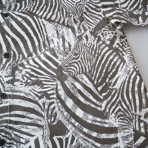 Real zebra TEX shirts オフホワイト L-XXL（115-150） michirico