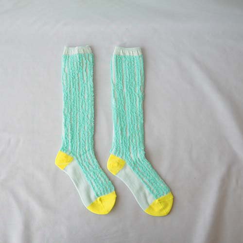 <img class='new_mark_img1' src='https://img.shop-pro.jp/img/new/icons7.gif' style='border:none;display:inline;margin:0px;padding:0px;width:auto;' />THEE-D LINE SOCKS  MINT-MINT M-L(3-8) FRANKY GROW ե󥭡