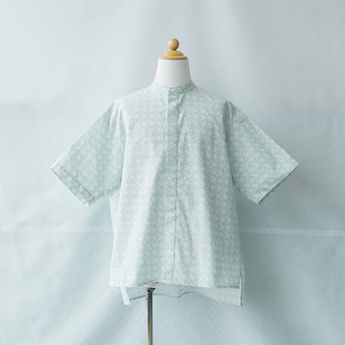 MT check S/S shirts saxe 125-140 MOUN TEN. マウンテン - こどもふく 