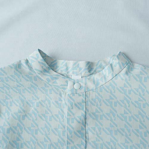 MT check S/S shirts saxe 125-140 MOUN TEN. マウンテン -  こどもふくと雑貨のセレクトショップ「ことり・ことり雑貨」