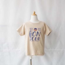 <img class='new_mark_img1' src='https://img.shop-pro.jp/img/new/icons16.gif' style='border:none;display:inline;margin:0px;padding:0px;width:auto;' />Bonjour Tshirt kids   off white   1-8Y  MONSIEUR MINI