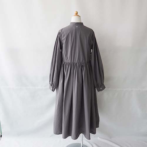 Purtian Collar Dress Charcoal L-XL（135-150） GRIS グリ - こども