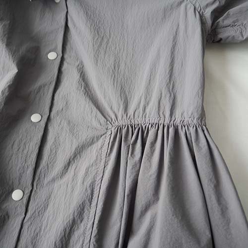 Purtian Collar Dress Charcoal L-XL（135-150） GRIS グリ - こども 