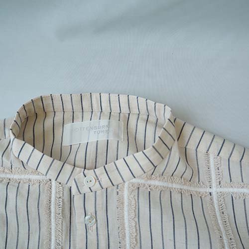 BLOCK SHIRTS BEIGE S(ladiesM) POTTENBURN TOHKII ポッテンバーン