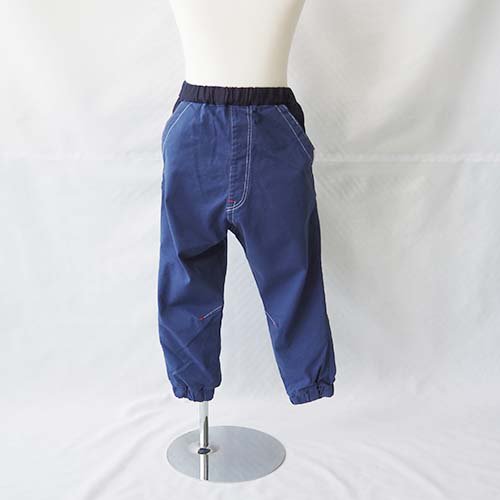 docking plaster pants blue S-LL(90-150) MLP - こどもふくと雑貨の